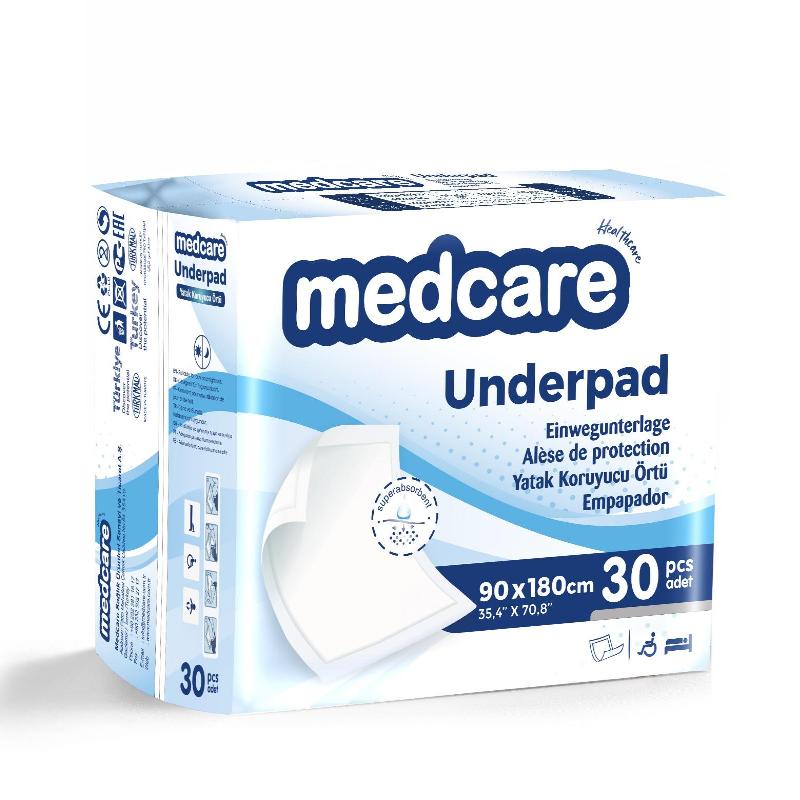 Пелюшки одноразові Medcare 80х180